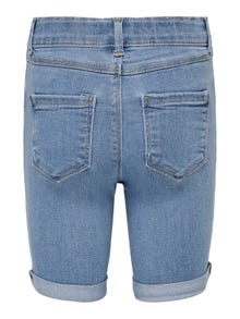 ONLY Skinny fit Omvouwbare zomen Shorts -Medium Blue Denim - 15247604
