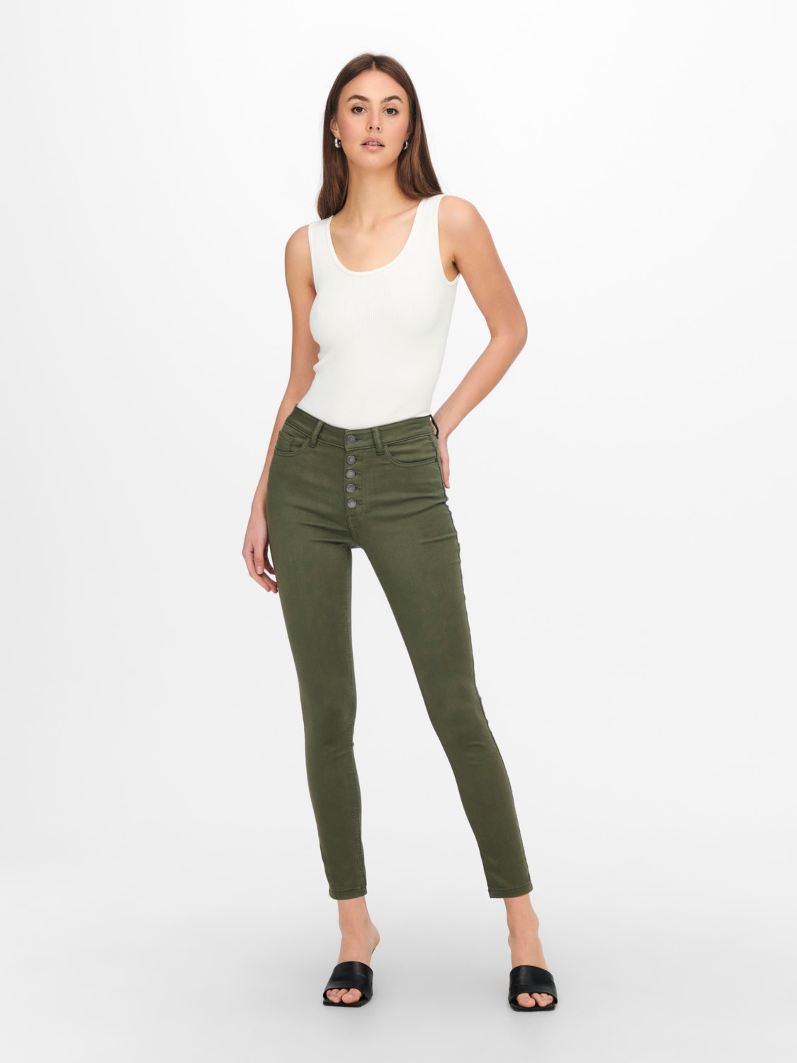 ONLY Skinny Fit Trousers -Kalamata - 15247662