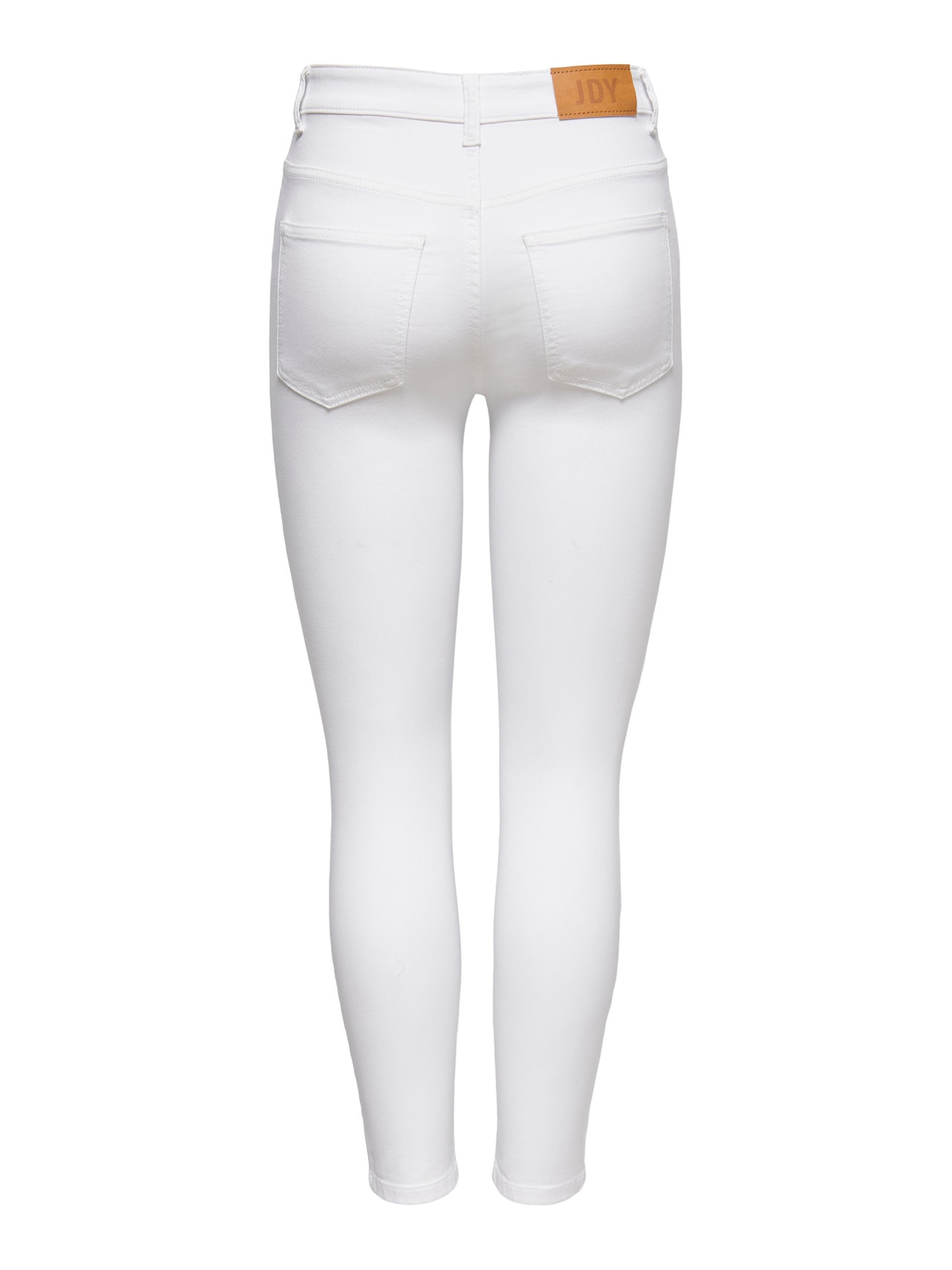 ONLY JDYLara Life HW Ank Button Skinny Fit Jeans -White - 15247662