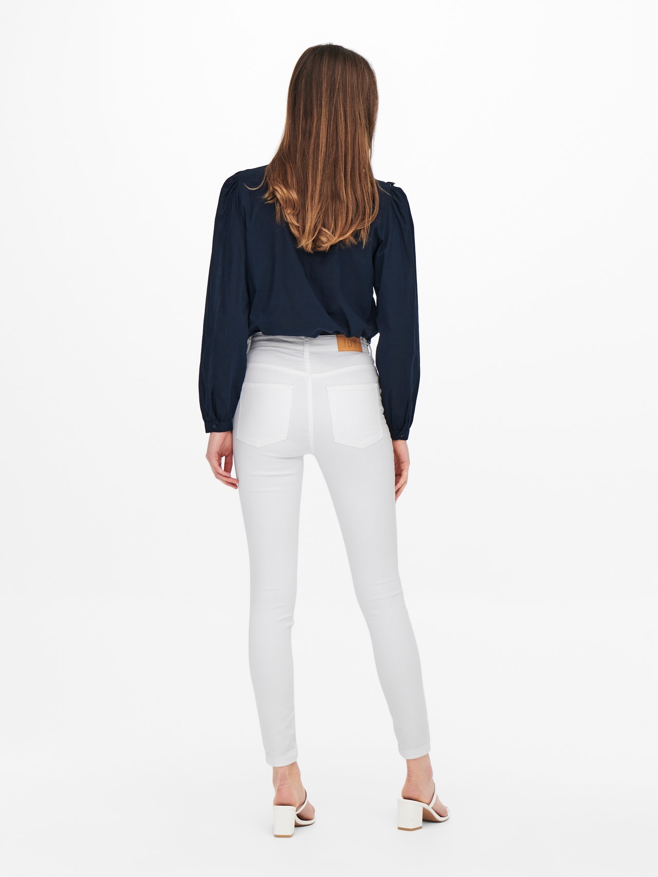 ONLY Skinny Fit Trousers -White - 15247662