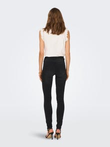 ONLY Skinny Fit High waist Jeans -Black Denim - 15247721