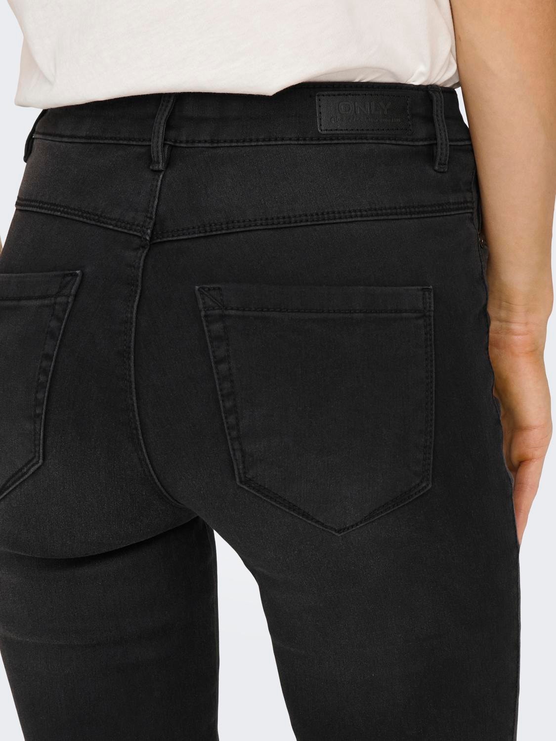ONLY ONLRoyal Life Hw Skinny fit jeans -Black Denim - 15247721