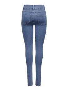 ONLY Jeans Skinny Fit Taille haute -Medium Blue Denim - 15247755