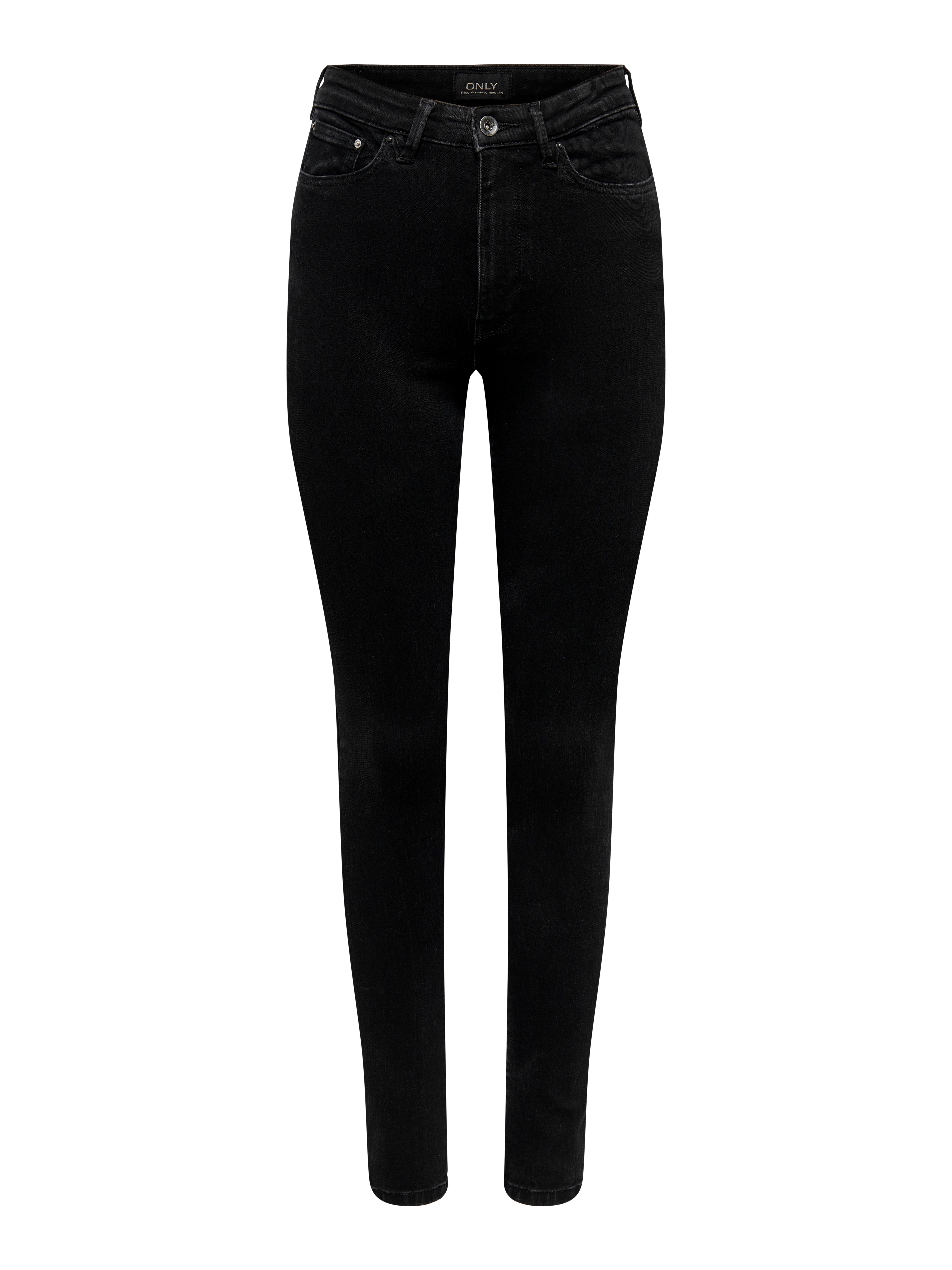 ONLICONIC NOOS SKINNY LONGUEUR CHEVILLE jean taille haute Noir