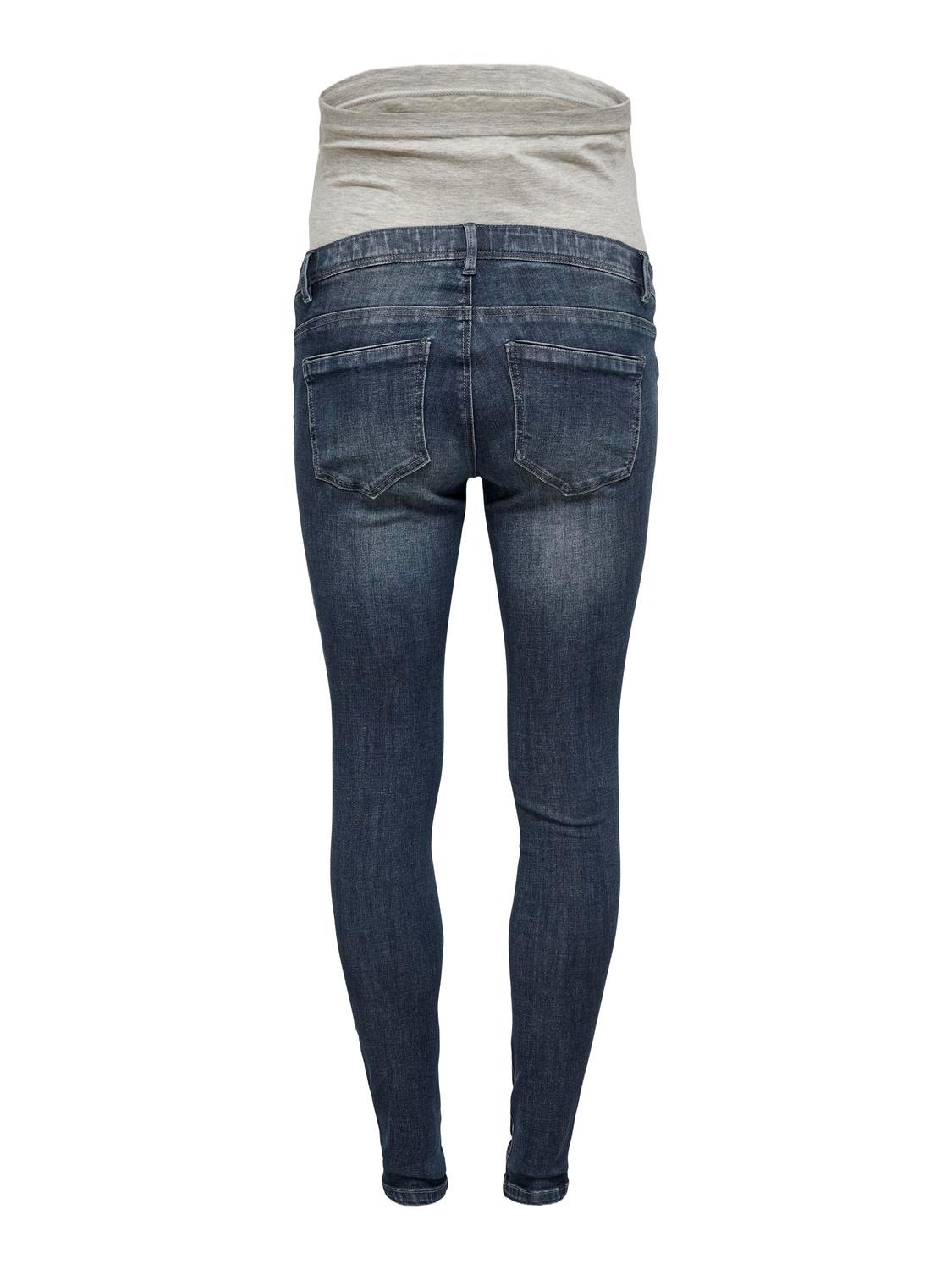 ONLY Jeans Skinny Fit Taille moyenne -Blue Black Denim - 15247845