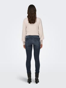 ONLY Skinny Fit Mid waist Jeans -Blue Black Denim - 15247845