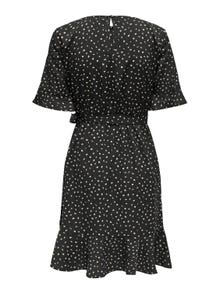 ONLY Regular Fit Round Neck Short dress -Black - 15247954