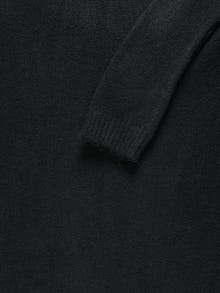 ONLY Rullkrage Stickad klänning -Black - 15247958