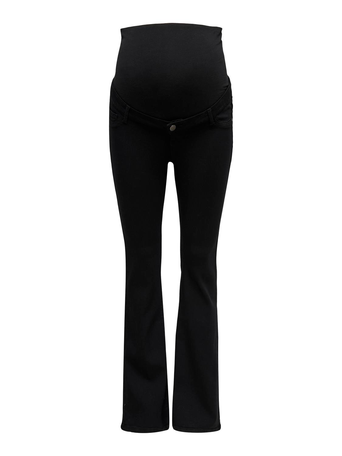 ONLY Ausgestellt Hohe Taille Jeans -Black - 15248072