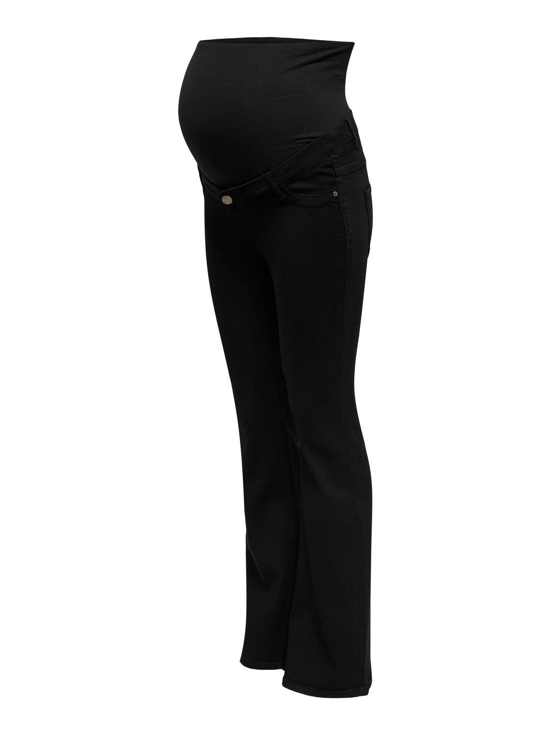 ONLY Jeans Flared Fit Taille haute -Black - 15248072