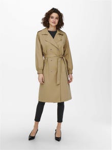 ONLY Classic Trenchcoat -Tigers Eye - 15248238