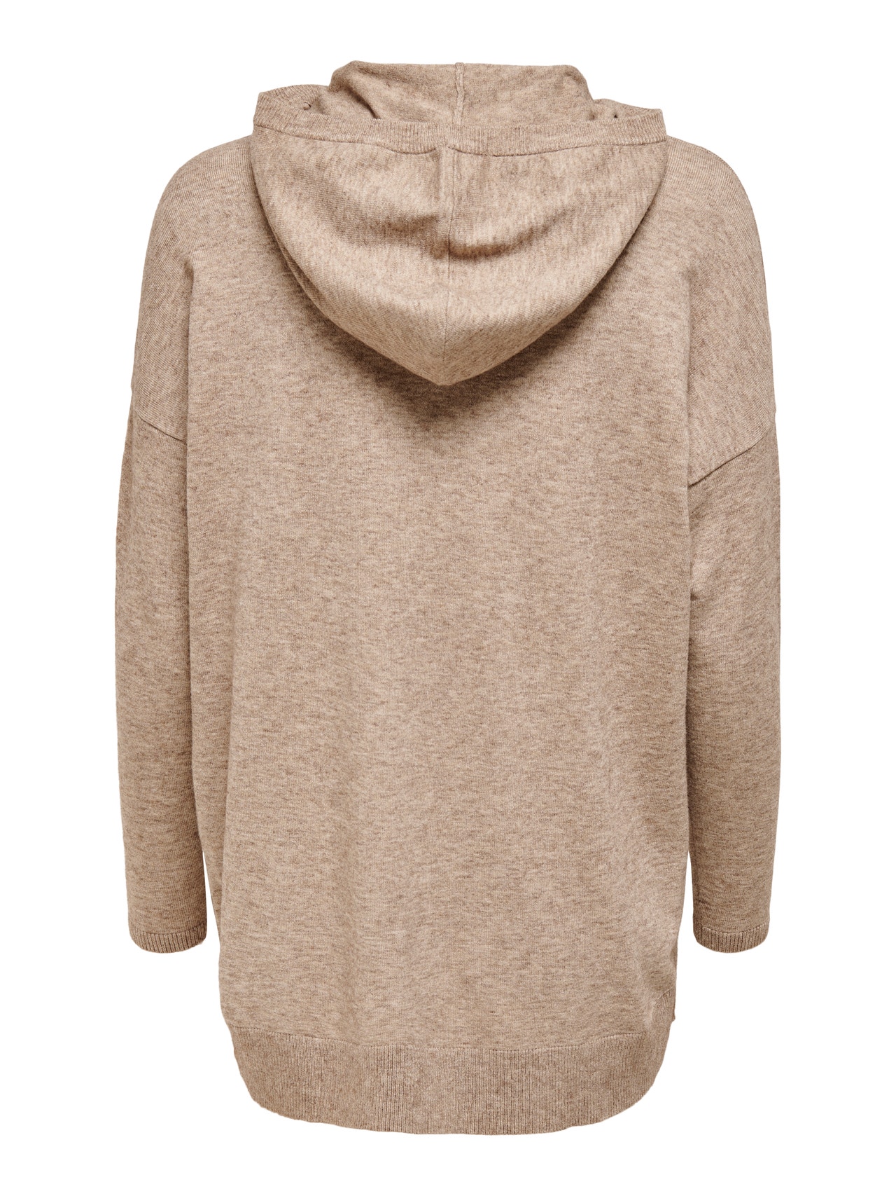 ONLY Loose hooded Knitted Pullover -Beige - 15248242
