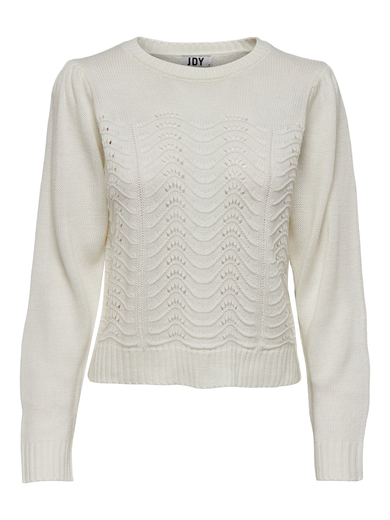 ONLY Textured Knitted Pullover -Cloud Dancer - 15248335