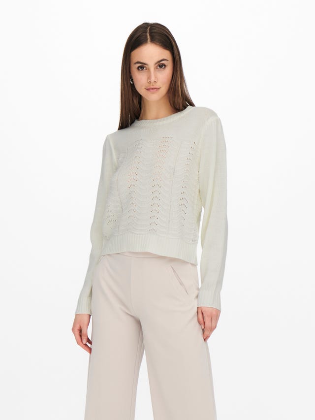 ONLY Textured Knitted Pullover - 15248335