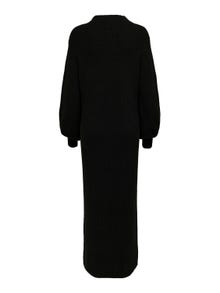 ONLY Robe longue Relaxed Fit Col rond Manches volumineuses -Black - 15248406