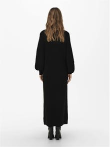 ONLY Mama lang Gebreide jurk -Black - 15248406