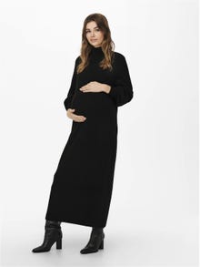 ONLY Mama long Robe en maille -Black - 15248406