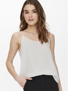 ONLY Regular fit V-Hals Top -Cloud Dancer - 15248537