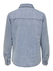 ONLY Standard Fit Shirt -Light Blue Denim - 15248583