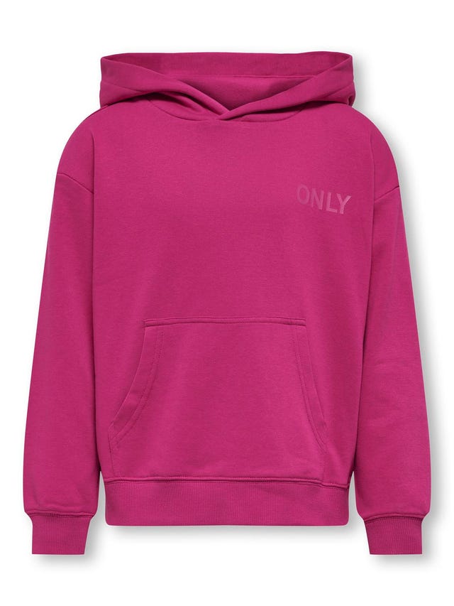 ONLY Solid colored Hoodie - 15248649