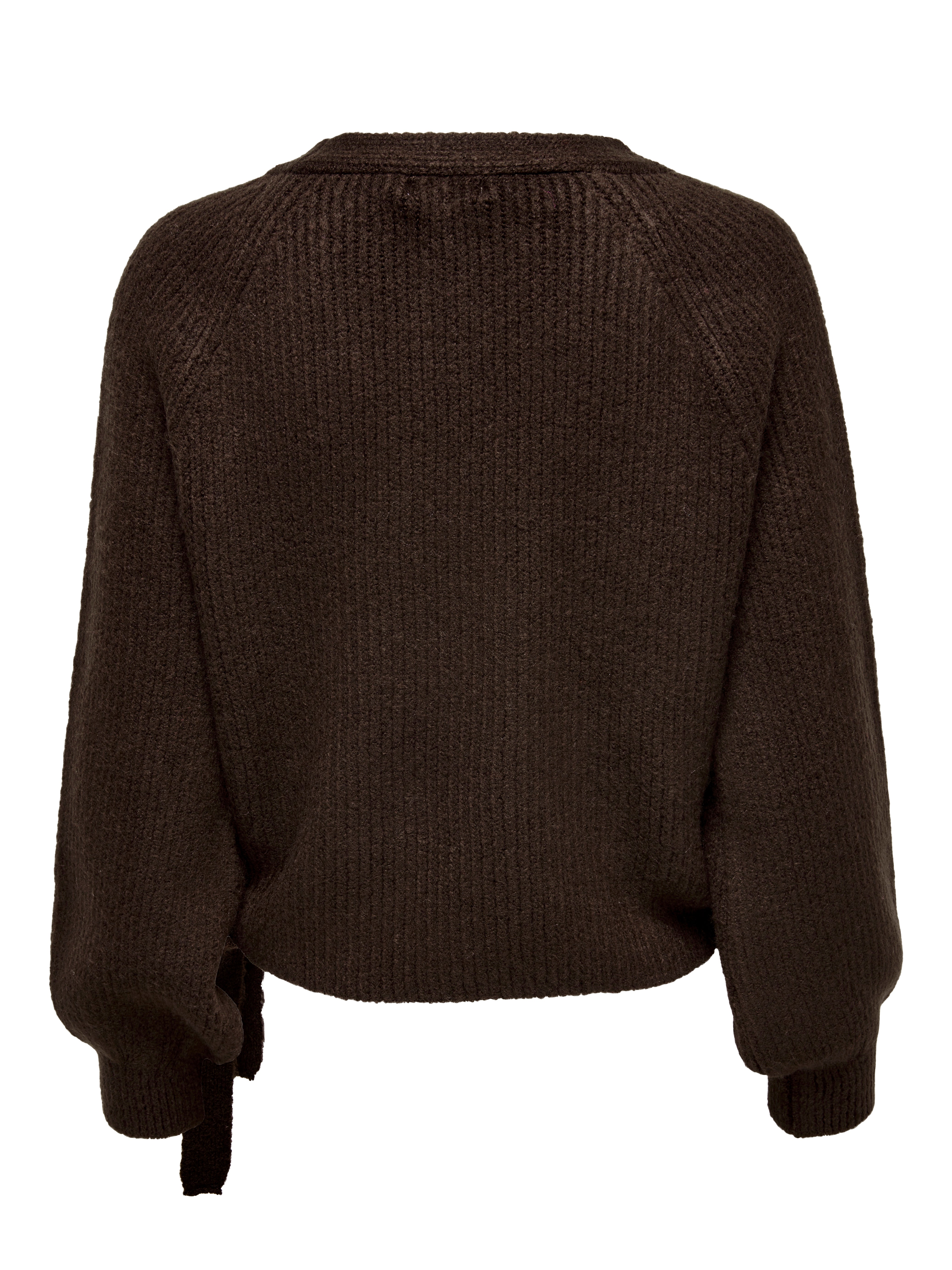 Wrap Knitted Cardigan | Medium Brown 