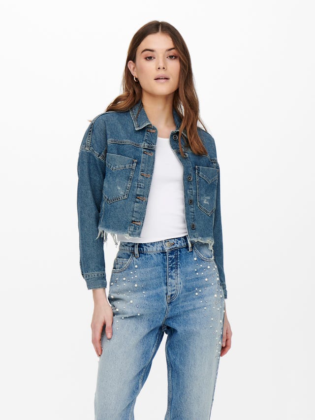 ONLY Cropped Fit Jeansjacke - 15248754