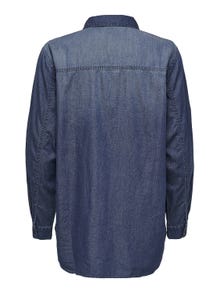 ONLY Oversized Shirt -Medium Blue Denim - 15248765