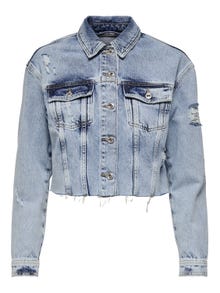 ONLY Short Denim jacket -Light Blue Denim - 15248948