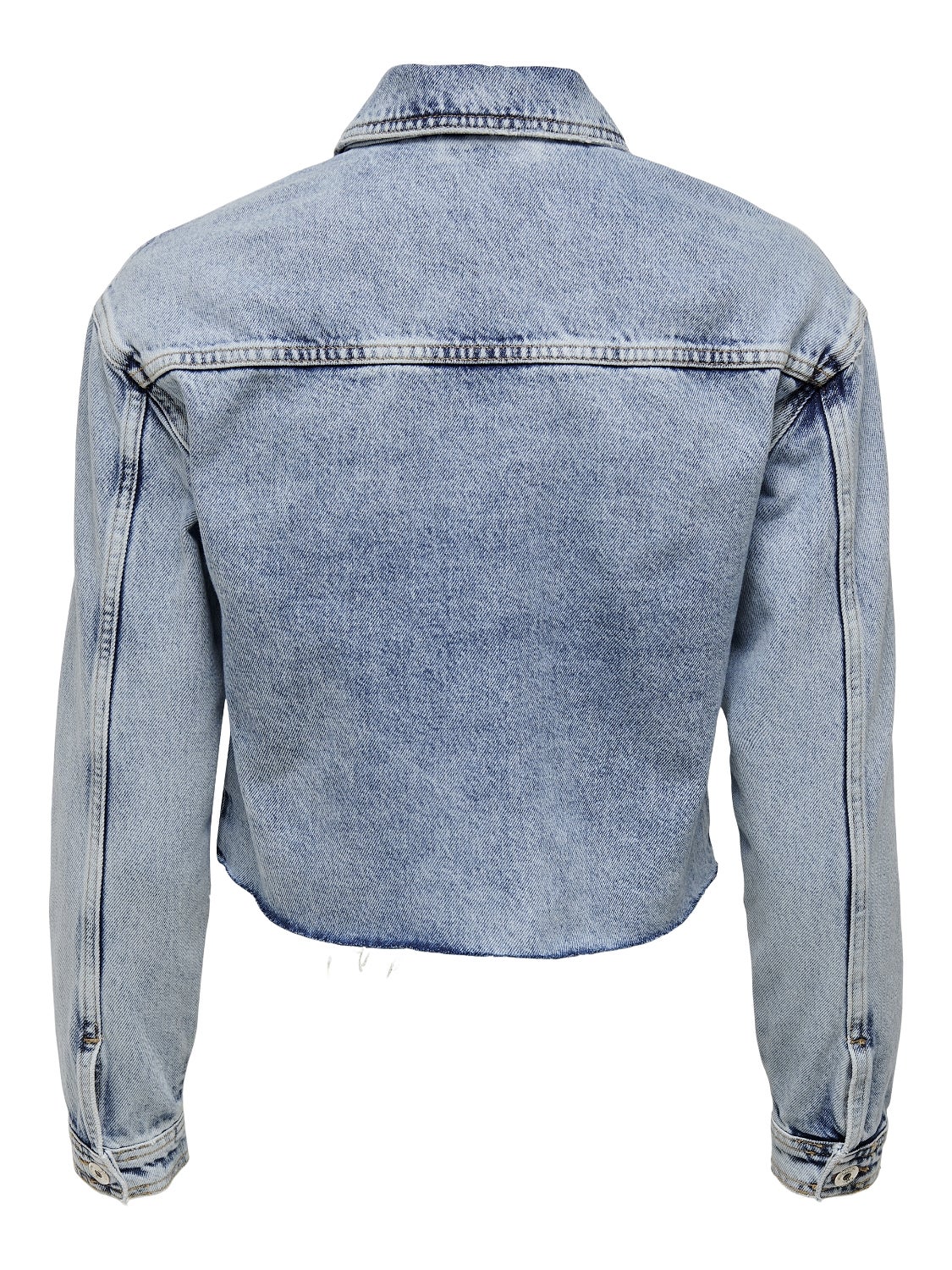 Short light denim on sale jacket