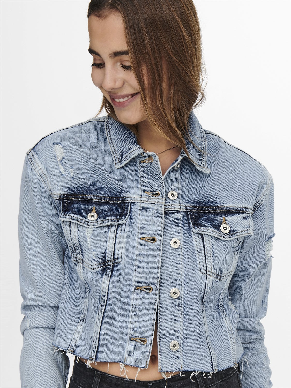 Veste best sale jean court