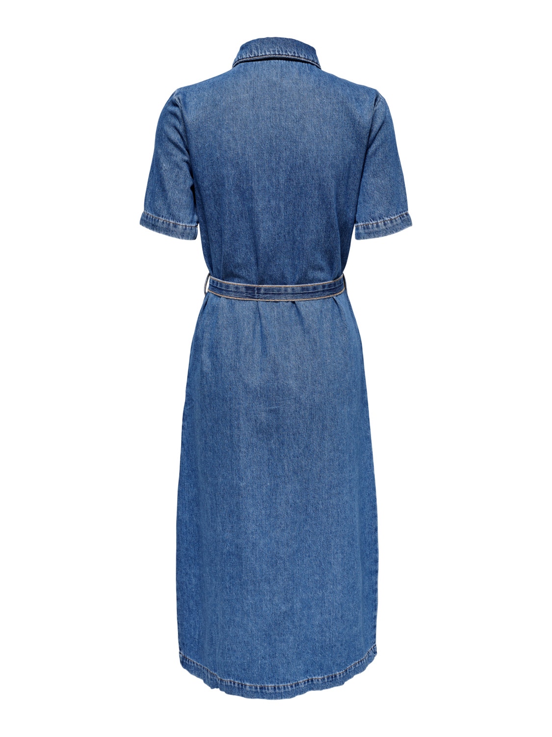 ONLY Korte mouwen Denim jurk -Medium Blue Denim - 15249017