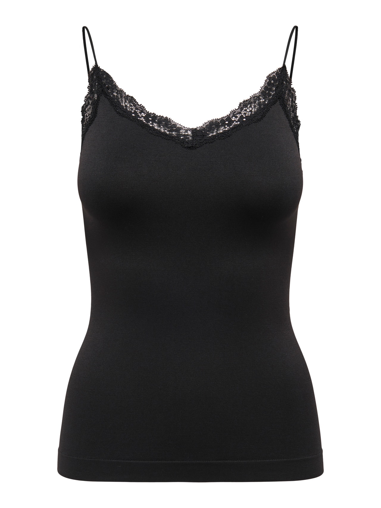 ONLY Sin costuras Top -Black - 15249083