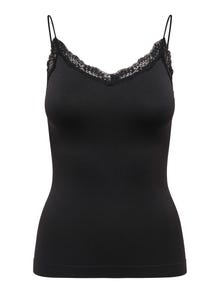 ONLY Sin costuras Top -Black - 15249083