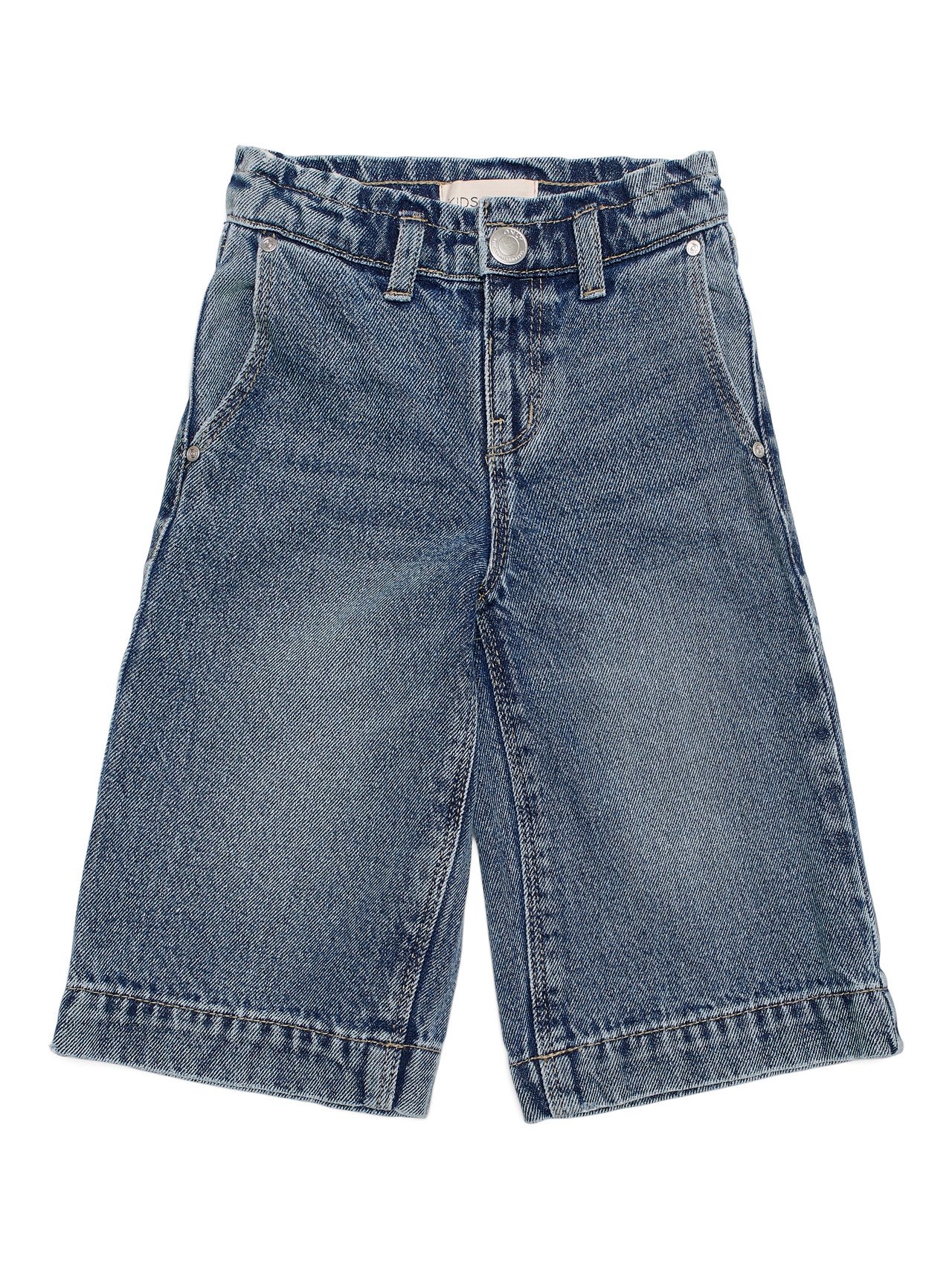 ONLY Weite Cropped Jeans -Medium Blue Denim - 15249250