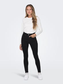 ONLY ONLMILA High Wast Skinny Ankle Jeans -Black - 15249386