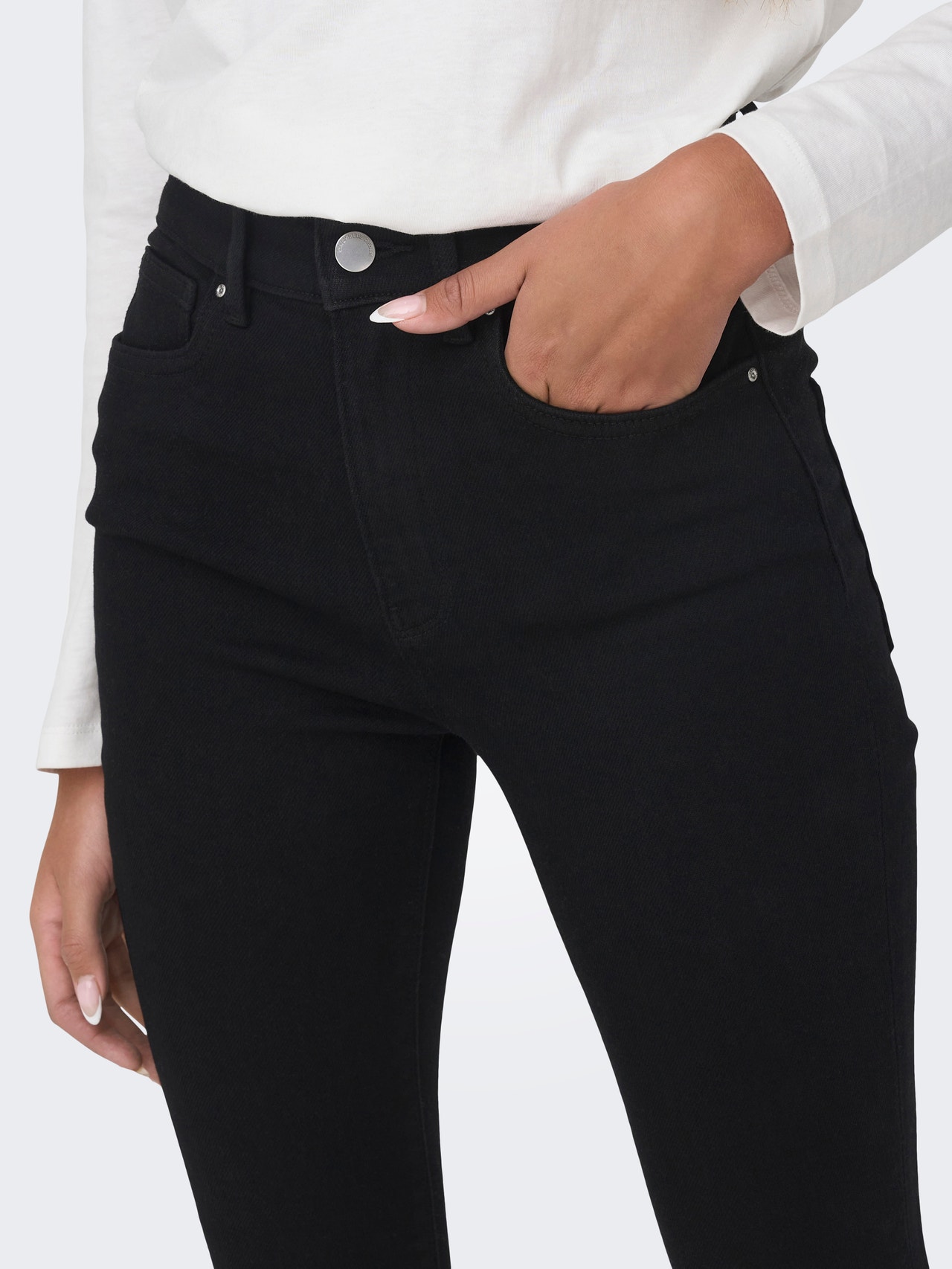 ONLY ONLMILA High waist Skinny fit Jeans -Black - 15249386