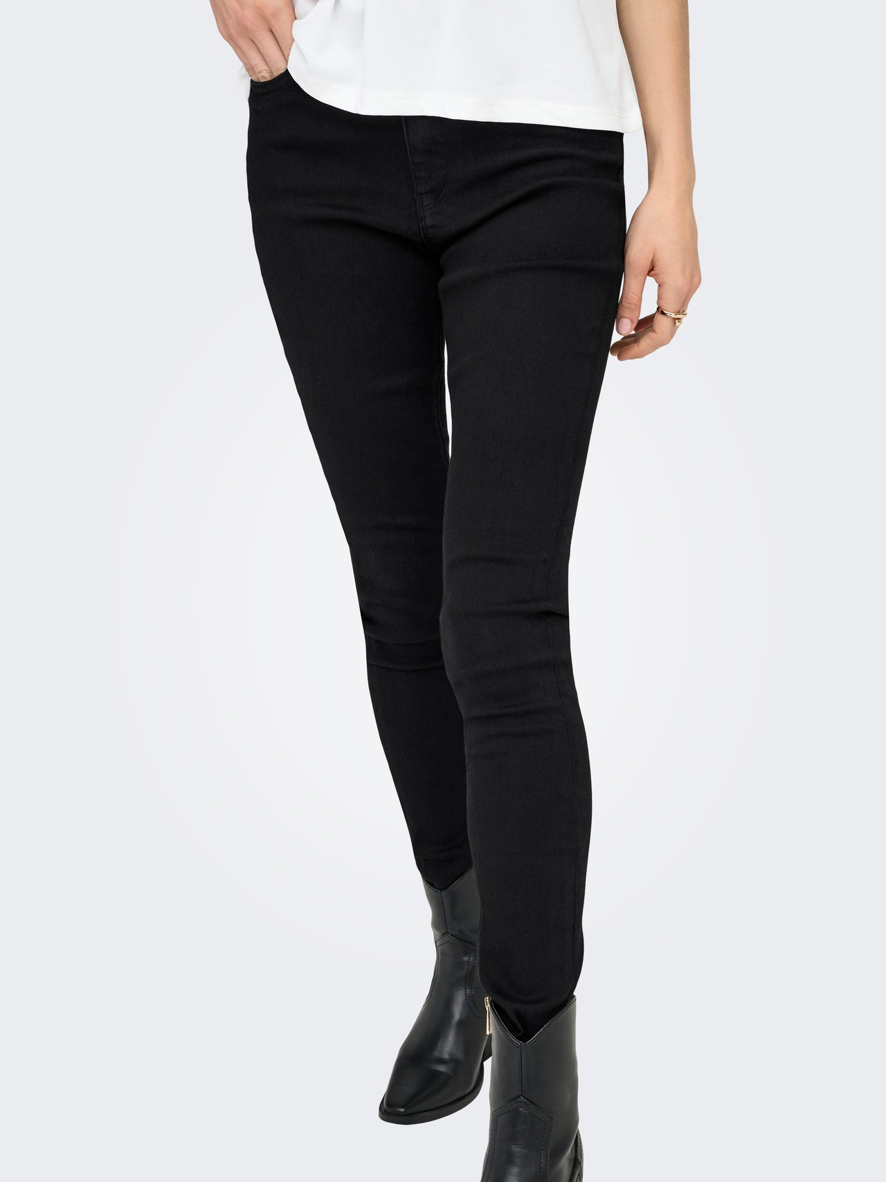 ONLY ONLMILA High waist Skinny fit Jeans -Black - 15249386