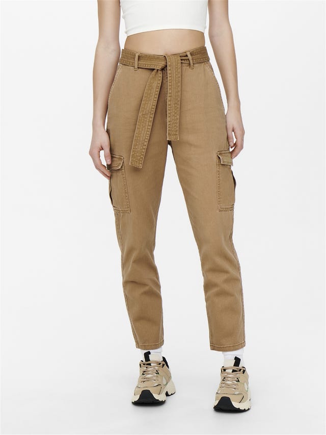 ONLY High waisted Cargo Trousers - 15249397