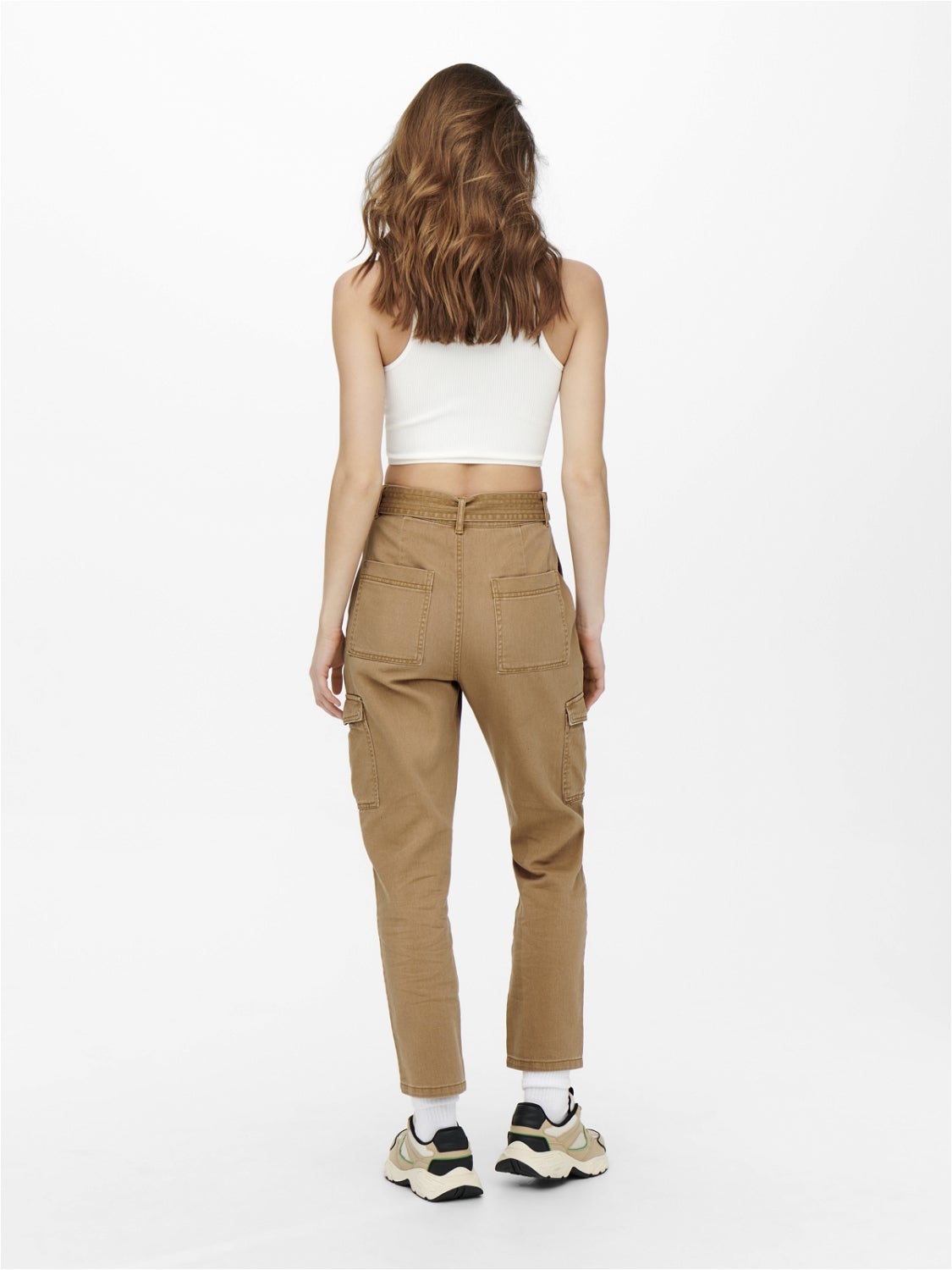 high waist cargo hose