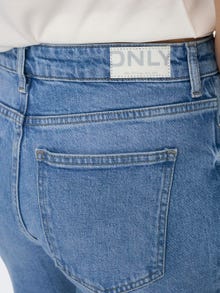 ONLY Straight fit High waist Jeans -Light Blue Denim - 15249500