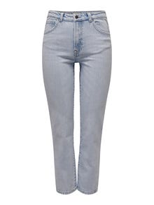 ONLY Slim Fit Sehr hohe Taille Jeans -Light Blue Denim - 15249514