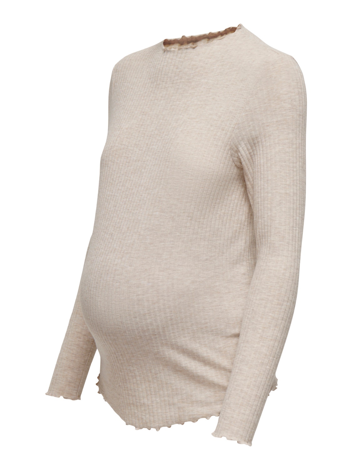ONLY Bodycon Fit High neck Top -Pumice Stone - 15249581
