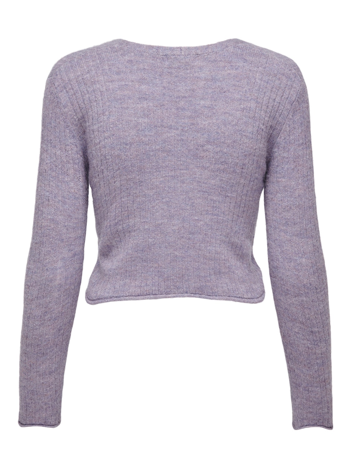 ONLY De couleur unie Cardigan en maille -Lavender Gray - 15249700