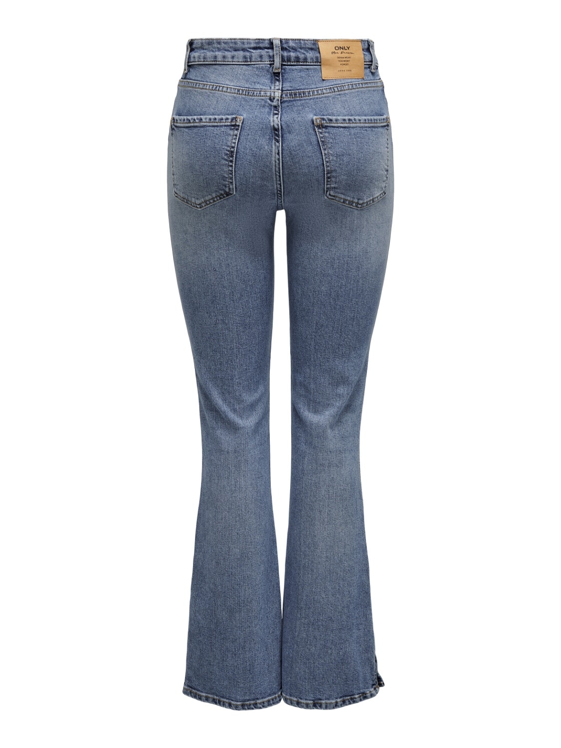 ONLY ONLHailey life talle alto abertura Jeans de campana -Light Blue Denim - 15250035