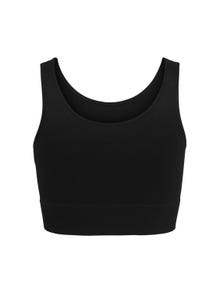 ONLY Seamless Cropped Training Top -Black - 15250051