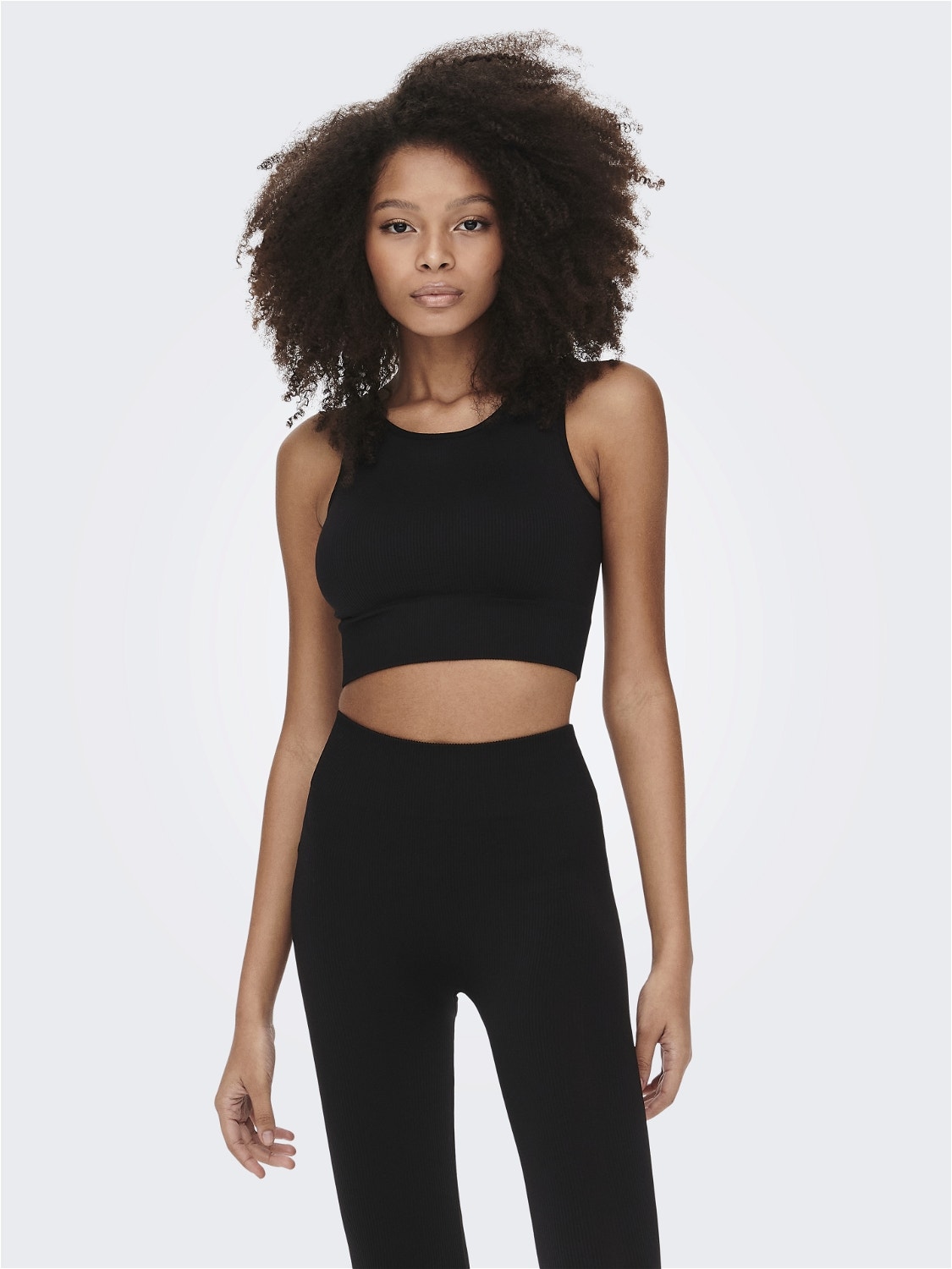 ONLY Sans coutures Top sport -Black - 15250051
