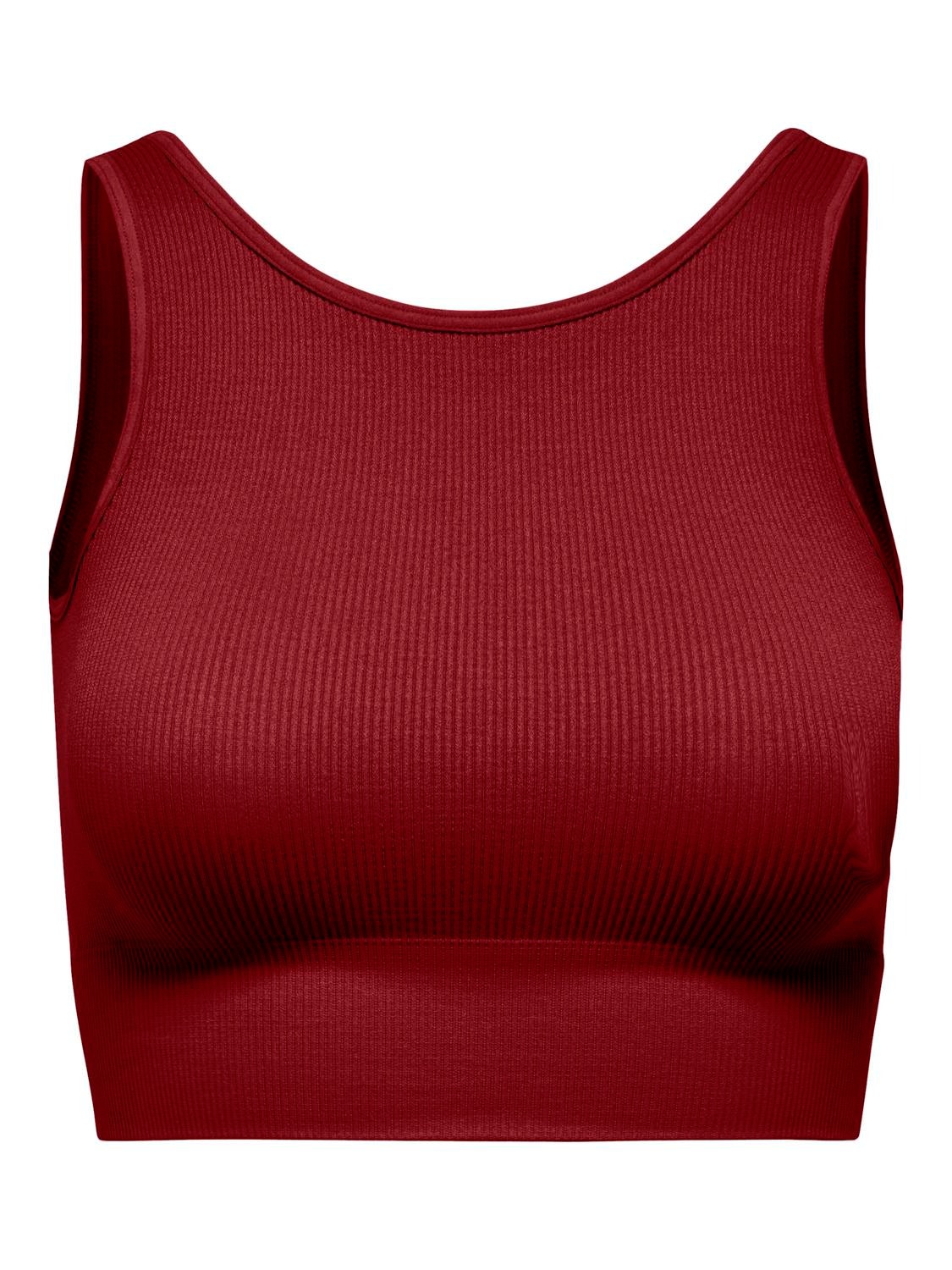 ONLY Seamless Training Top -Sun-Dried Tomato - 15250051