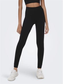 ONLY Leggings Tight Fit Taille haute -Black - 15250052