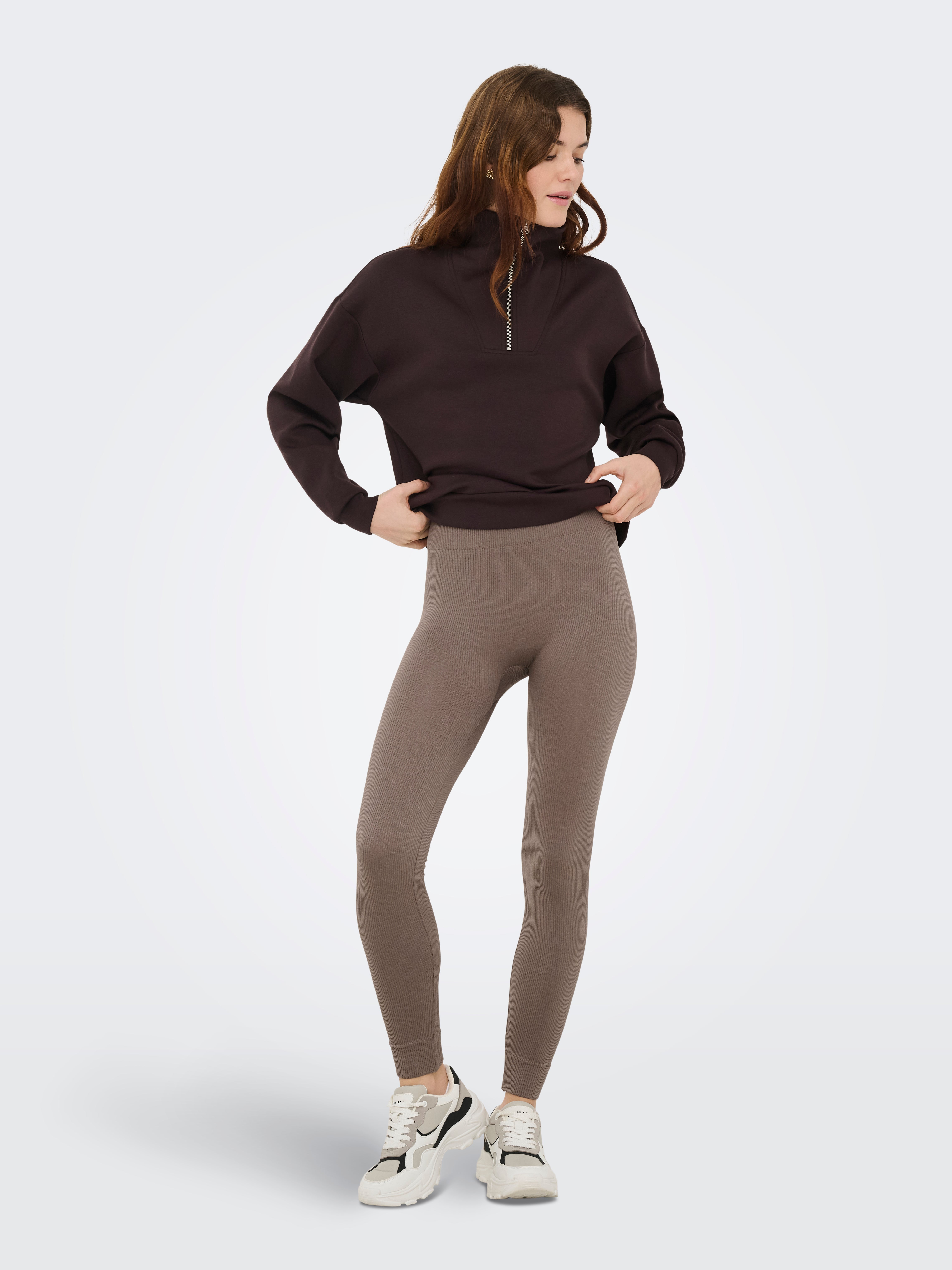 Høy midje Tights | Mørk grå | ONLY®