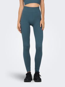 ONLY Leggings Tight Fit Taille haute -Orion Blue - 15250052
